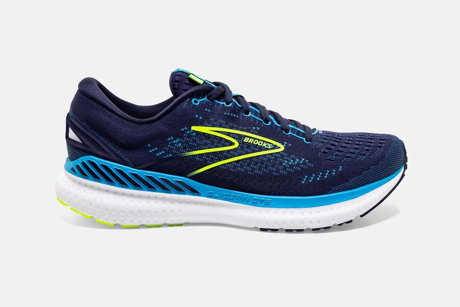 Brooks Running Shoes Mens Navy/Blue - Glycerin GTS 19 Road - 7041-MGYUJ